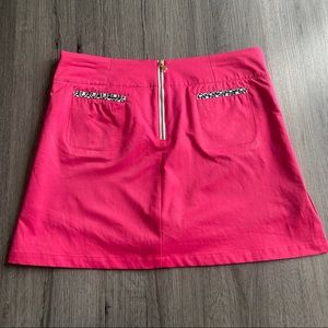 Fairway Fox Bright Pink Coolmax Jen Golf Skort Size 8 Golf Barbiecore Preppy